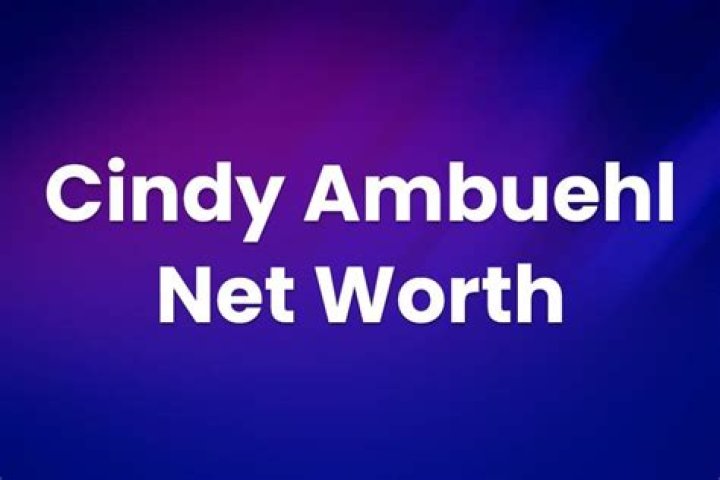 Cindy Ambuehl Net Worth | SnogBlogy