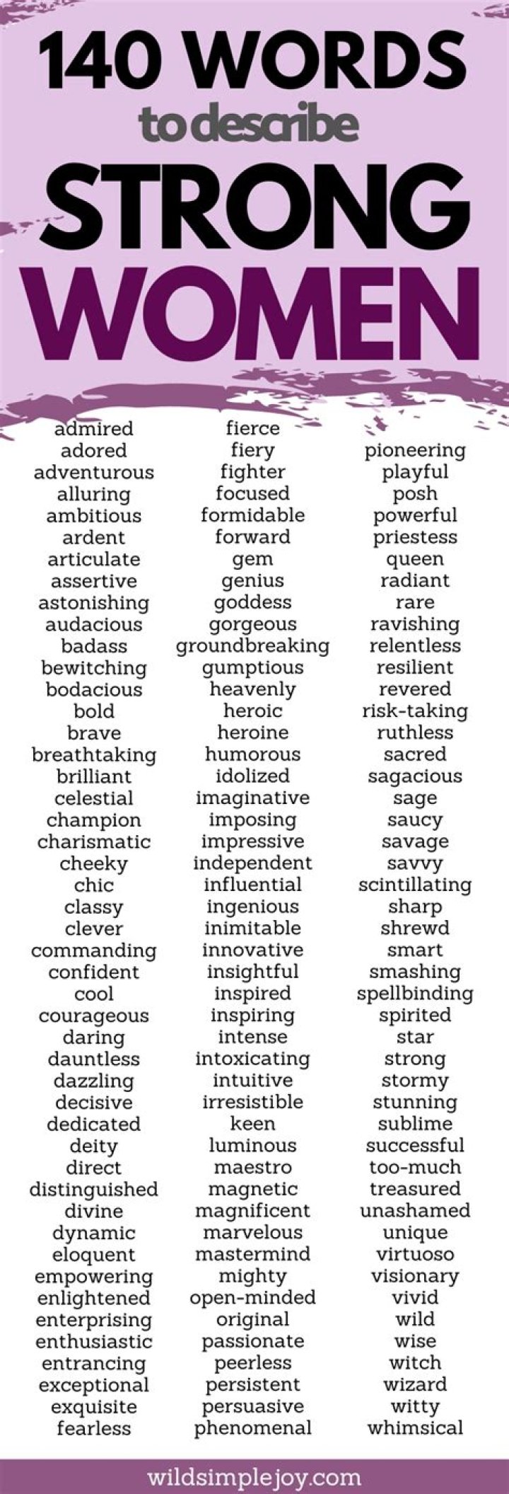 Empowering Words To Describe A Strong Woman