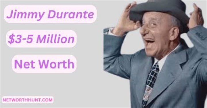 Jimmy Durante Net Worth at Death, Date, Place and Cause of Death, Family, etc