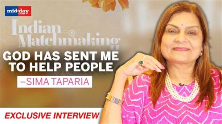 Mumbais top matchmaker Sima Taparia has become a millionaire success Thu 18 August 202